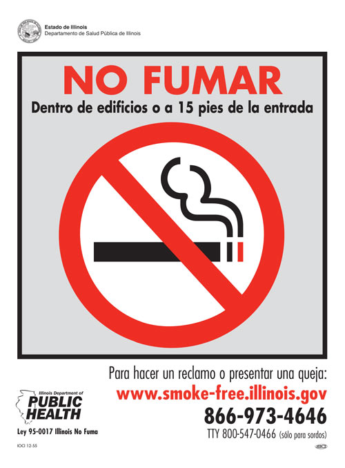 No Smoking Sign in Spanish